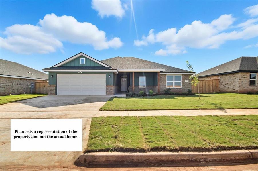 Front exterior of a new home in , Abilene, TX, highlighting curb appeal (Image 1).