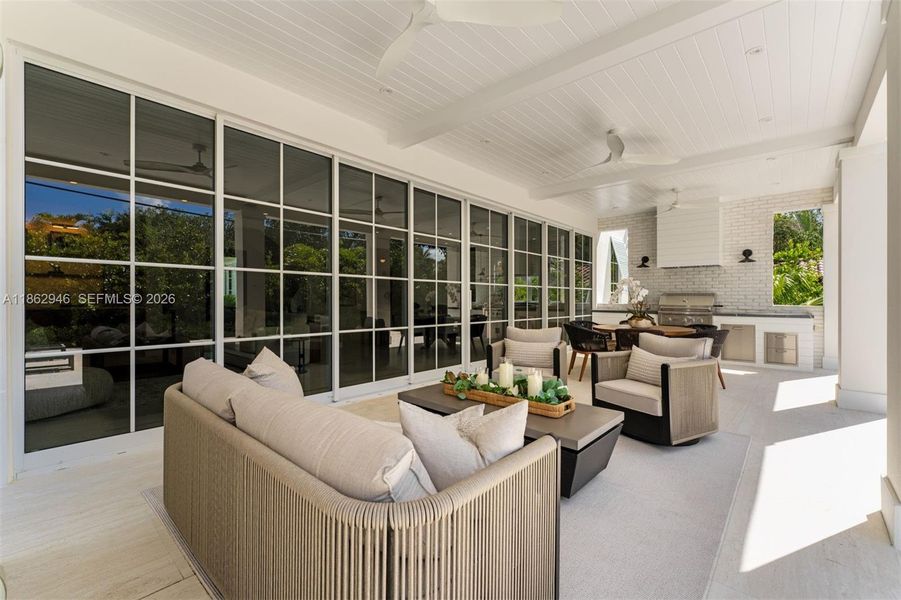 Exterior details and patio area of a home in , South Miami (Image 24).