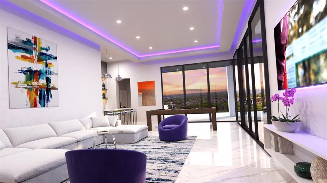 Furnished interior view inside a new home in , Frisco (Image 10).