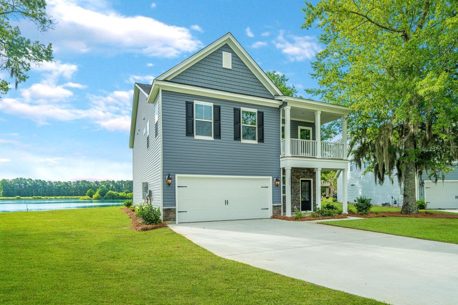 Representative exterior photo of a completed home built from the Brewster by Center Park Homes in Central Estates, Summerville, SC (Image 21).