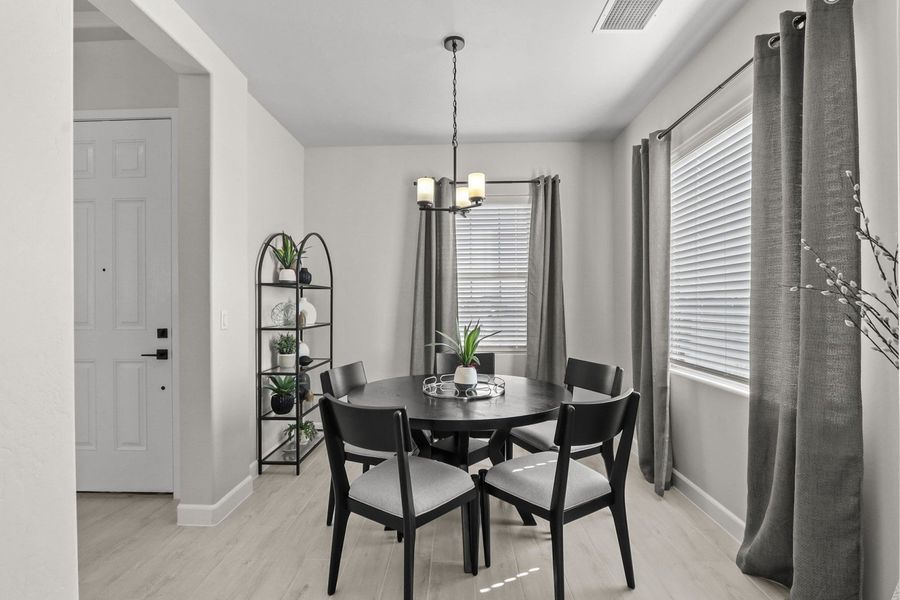 Representative furnished interior of a home built from the Willow by Hakes Brothers in Hillside Park, El Paso (Image 12).