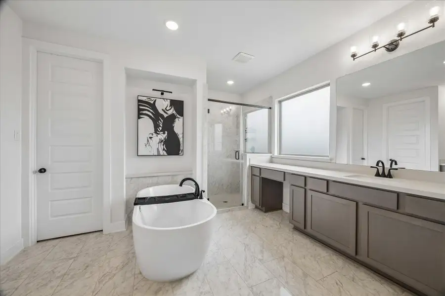 Furnished interior view inside a new home in Del Bello Lakes – 60', Manvel (Image 12).
