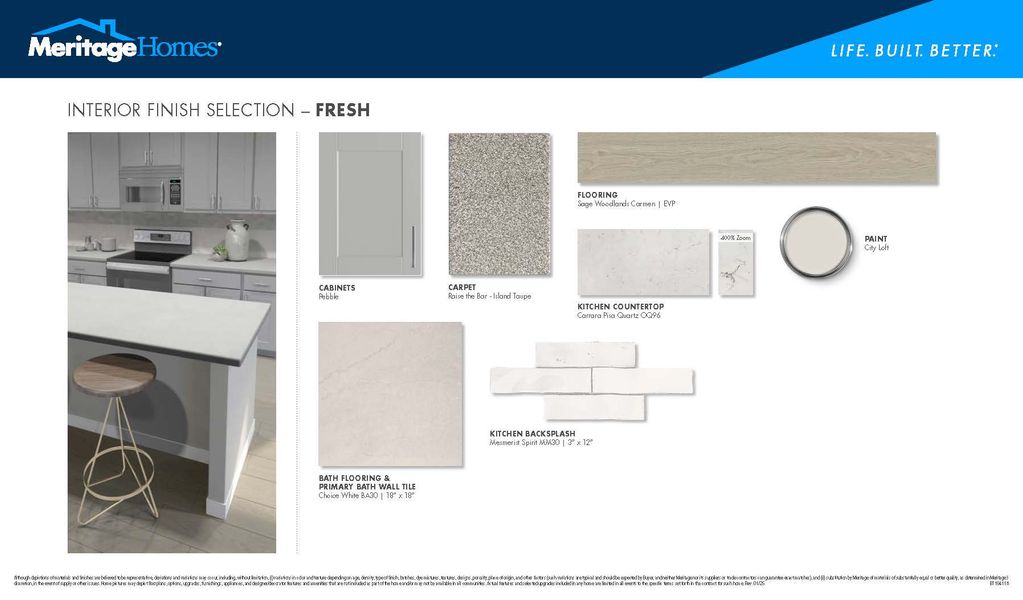 Sample of building materials used in homes in Village at White Pine, Pendleton (Image 21).