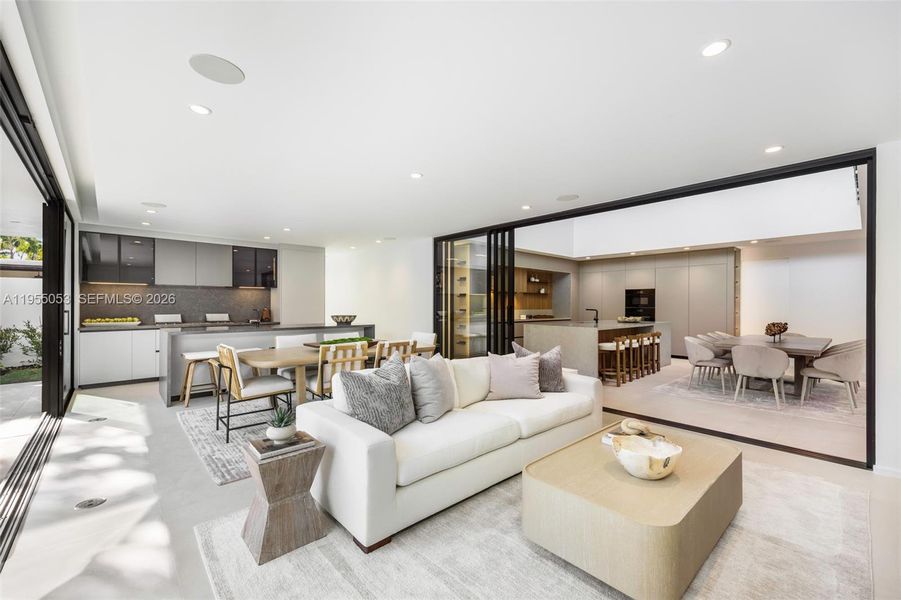 Furnished interior view inside a new home in , Miami (Image 14). Furnished interior view inside a new home in , Miami (Image 14).