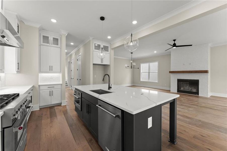 Furnished interior view inside a new home in West Town, Atlanta (Image 8).