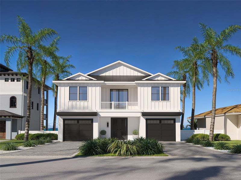 Front exterior of a new home in , North Redington Beach, FL, highlighting curb appeal (Image 23).