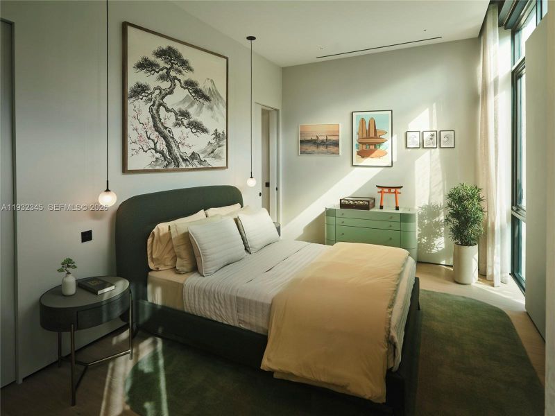 Furnished interior view inside a new home in , Miami (Image 10). Furnished interior view inside a new home in , Miami (Image 10).