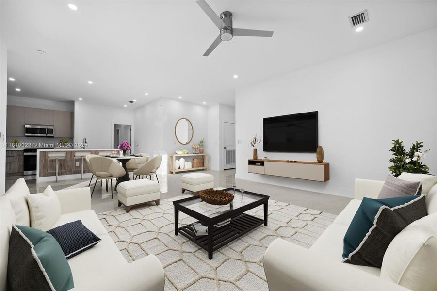 Furnished interior view inside a new home in , Cape Coral (Image 8).