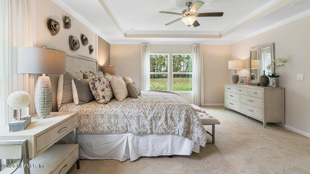 Furnished interior view inside a new home in Sawmill Branch, Palm Coast (Image 18).