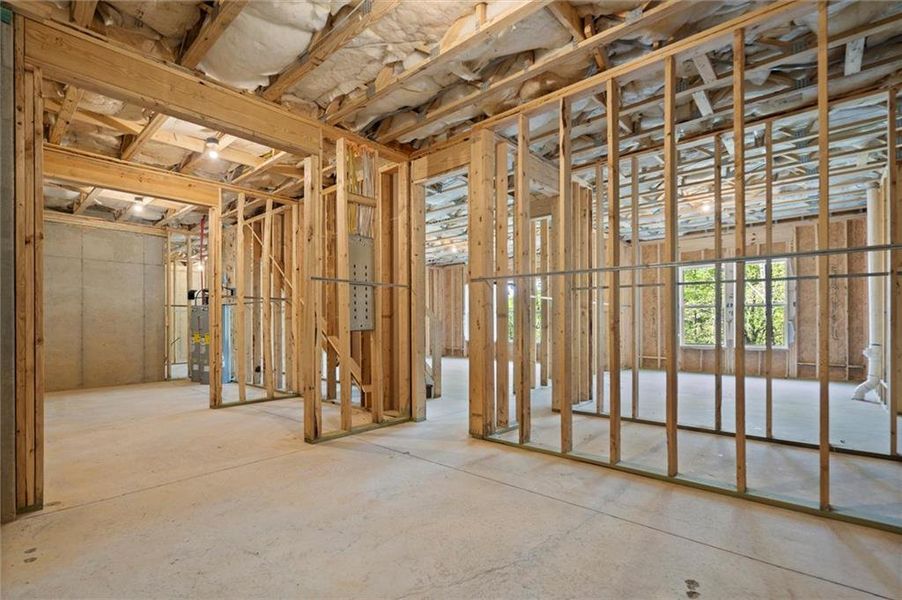 In-progress construction of a new home in , Flowery Branch, GA (Image 25).
