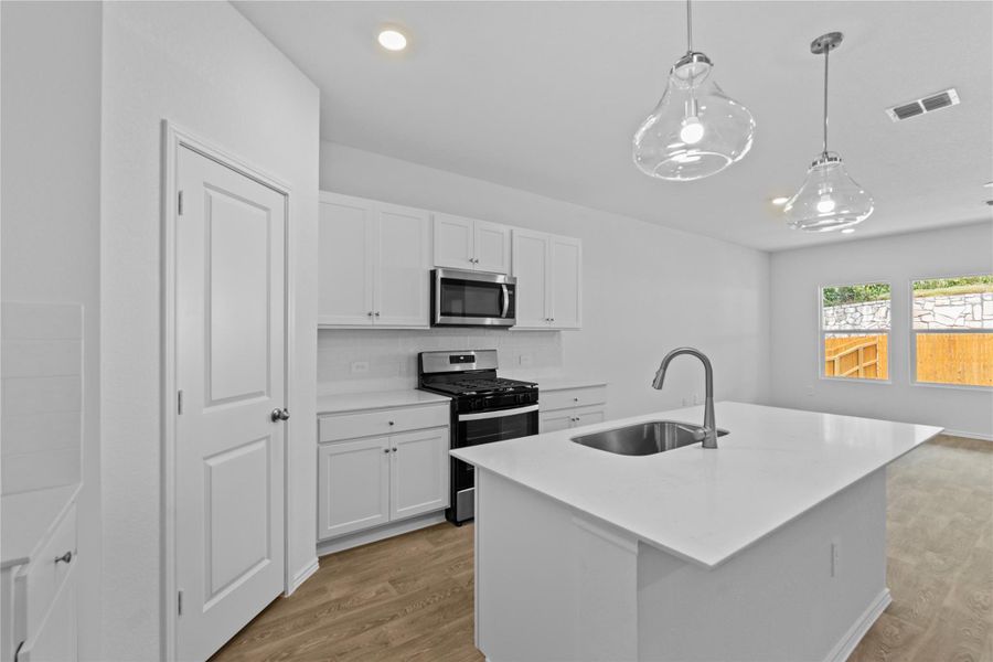 Furnished interior view inside a new home in , Kyle (Image 8).