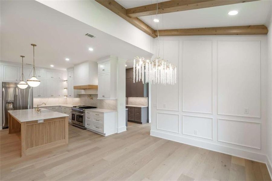 Furnished interior view inside a new home in , Monroe (Image 13).