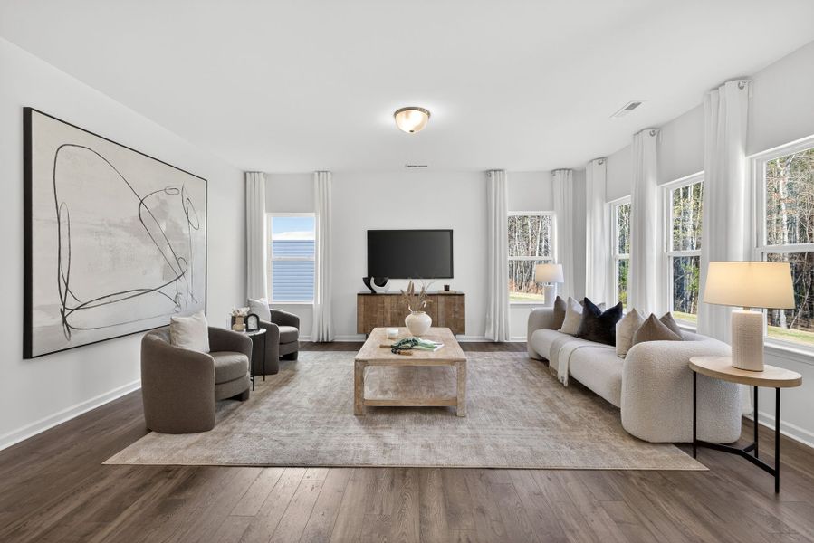 Furnished interior view inside a new home in Copper Ridge at Flowers Plantation, Clayton (Image 10).