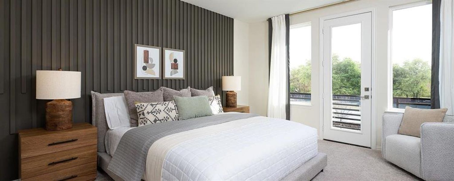 Furnished interior view inside a new home in The Farm, Allen (Image 11). Furnished interior view inside a new home in The Farm, Allen (Image 11).