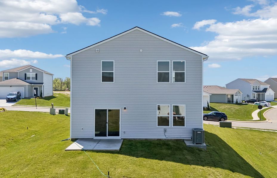Exterior details and patio area of a home in Highlands of Carter's Station, Columbia (Image 18).