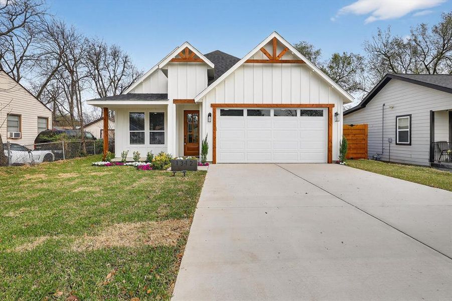 Front exterior of a new home in , Haltom City, TX, highlighting curb appeal (Image 25).