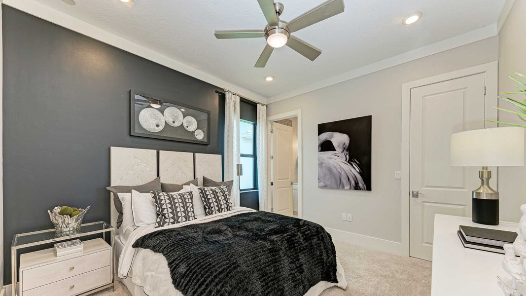 Secondary Bedroom - Model shown is without Bonus Room