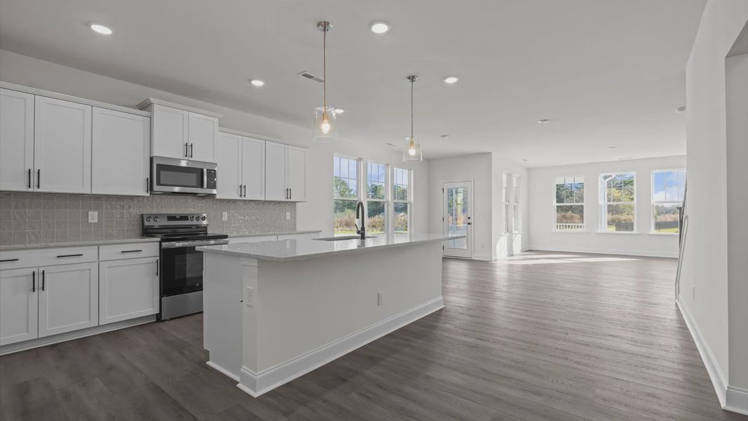 Representative furnished interior of a home built from the Ansley by DRB Homes in Reserve at Crowthorne, Zebulon (Image 9). Representative furnished interior of a home built from the Ansley by DRB Homes in Reserve at Crowthorne, Zebulon (Image 9).