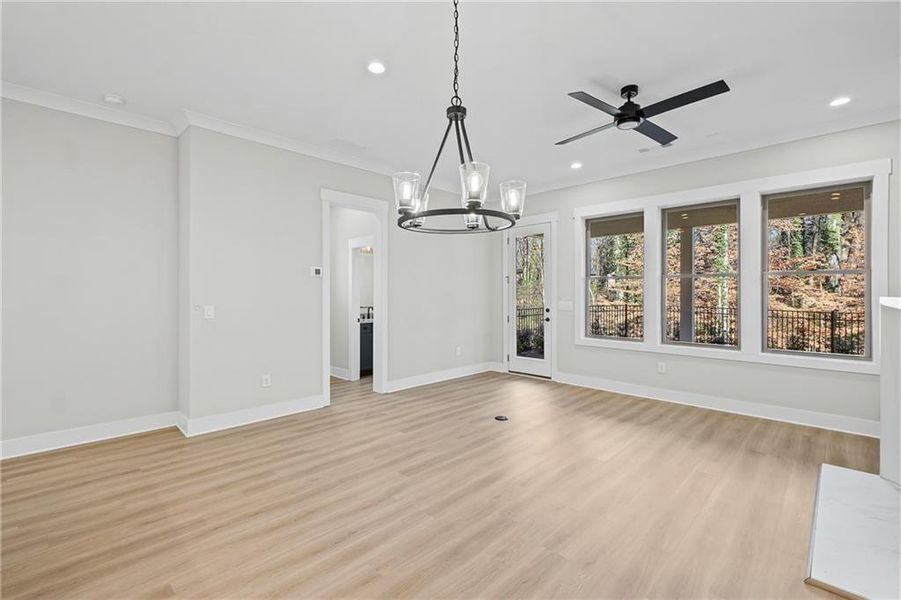 Spacious, unfurnished interior of a new home in Devin's Shire - A Kennesaw Tradition, Kennesaw (Image 17). Spacious, unfurnished interior of a new home in Devin's Shire - A Kennesaw Tradition, Kennesaw (Image 17).