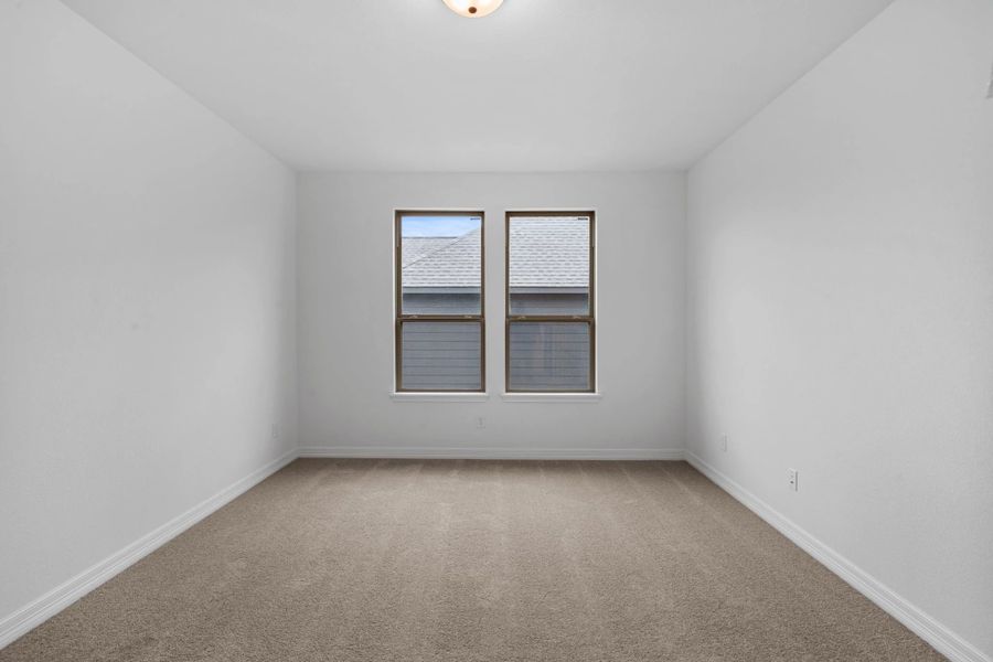 Primary bedroom. Sample product photo. Actual exterior and interior selections may vary by homesite. Photo may be virtually staged.