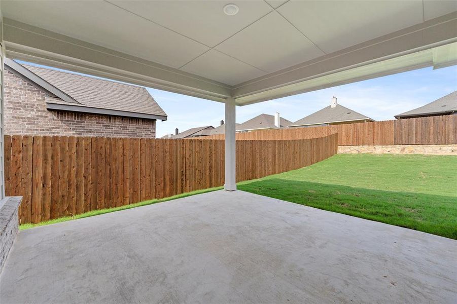 Exterior details and patio area of a home in Liberty Pointe, Gainesville (Image 26). Exterior details and patio area of a home in Liberty Pointe, Gainesville (Image 26).