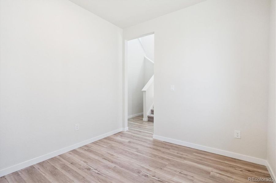 Spacious, unfurnished interior of a new home in Paired Homes at Alder Creek, Parker (Image 12). Spacious, unfurnished interior of a new home in Paired Homes at Alder Creek, Parker (Image 12).