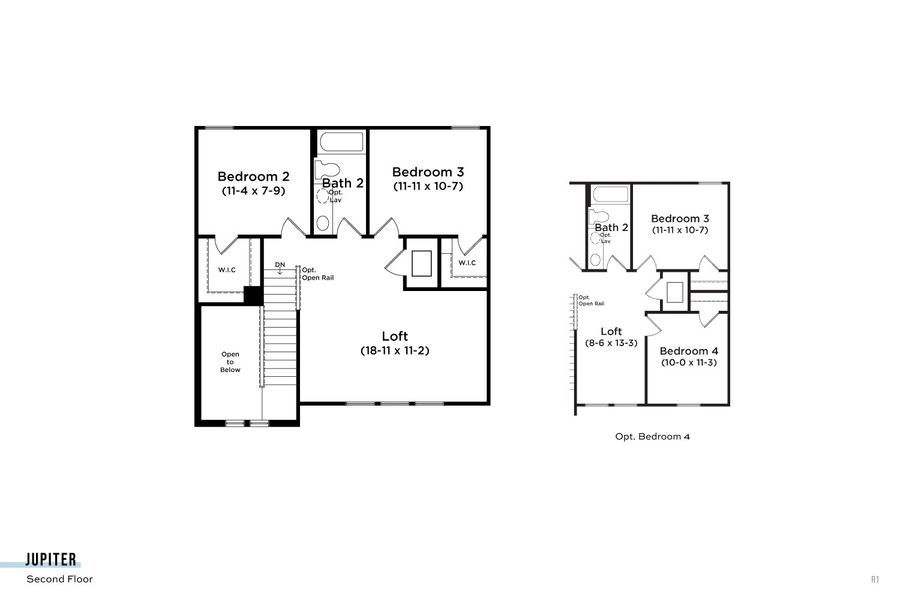 2D floor plan layout for the Jupiter by DRB Homes in Grasslands West, Lakeland, FL (Image 6). 2D floor plan layout for the Jupiter by DRB Homes in Grasslands West, Lakeland, FL (Image 6).