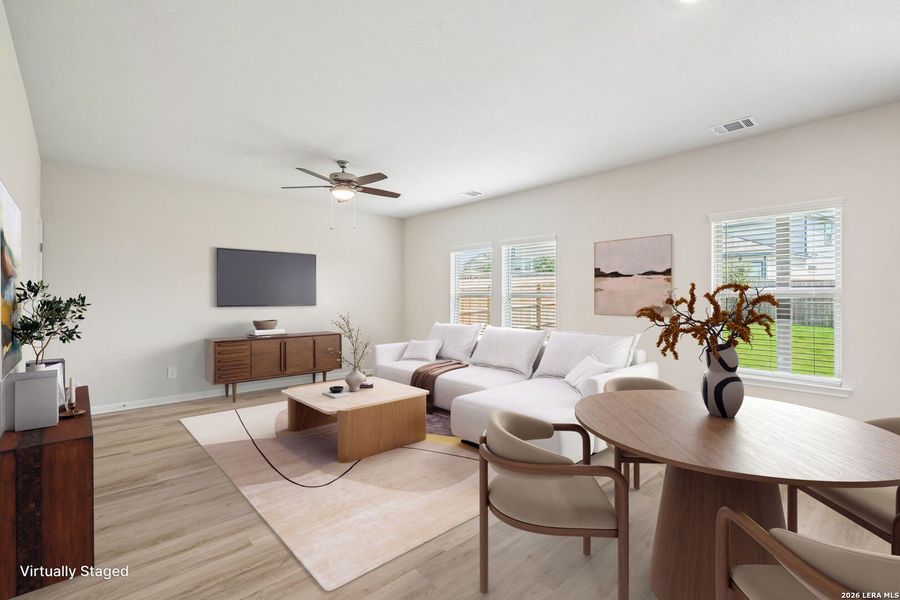 Furnished interior view inside a new home in Arcadia Ridge - Premier Series, San Antonio (Image 17).