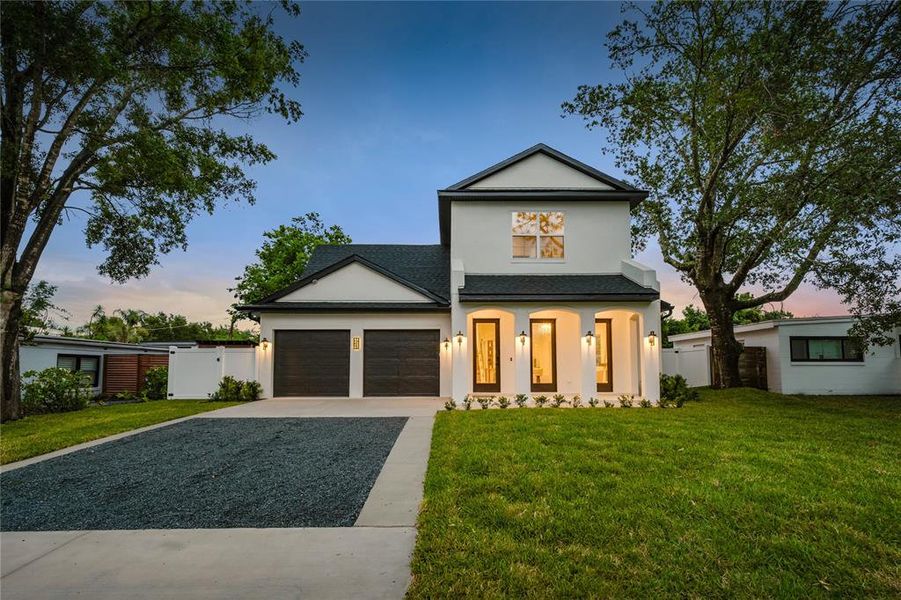 Front exterior of a new home in , Winter Park, FL, highlighting curb appeal (Image 25).