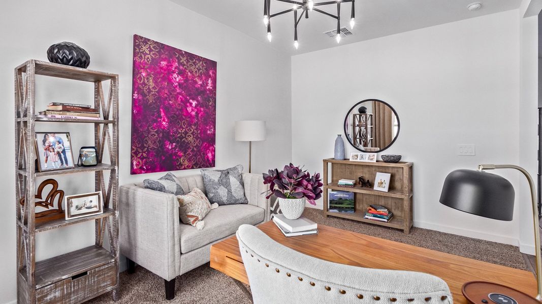 Representative furnished interior of a home built from the Citrine - Plan 5042 by D.R. Horton in Tortolita Trails, Marana (Image 16).