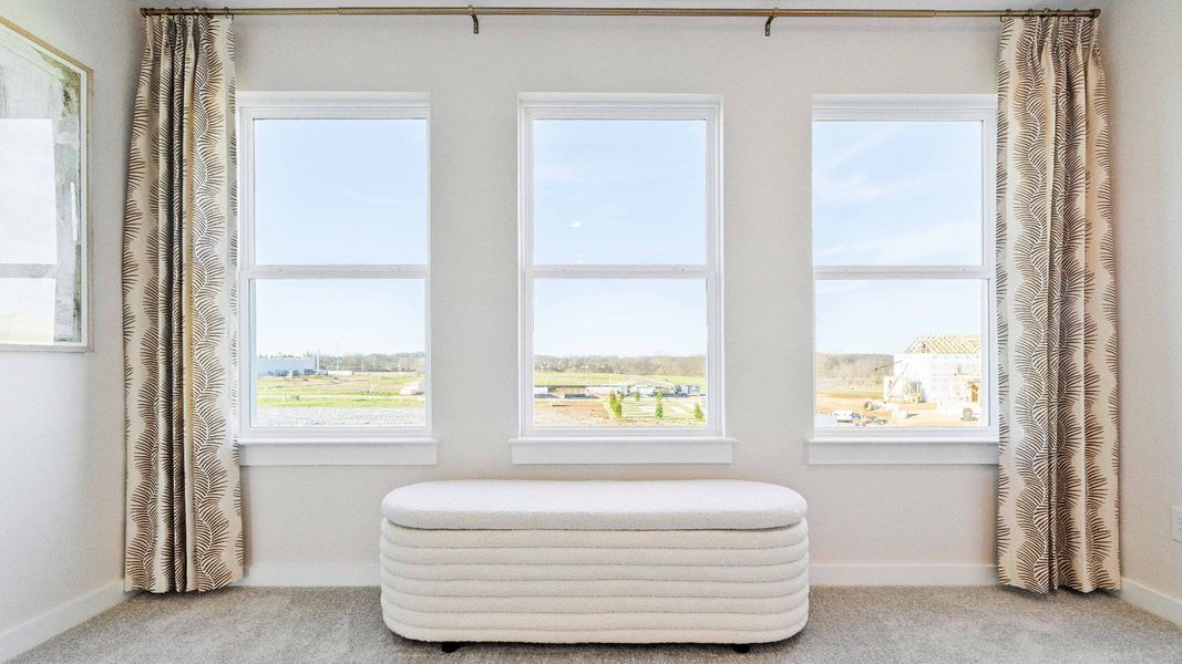 Representative furnished interior of a home built from the Bedford by DRB Homes in Cottages of Bearwood, Mount Pleasant (Image 16).