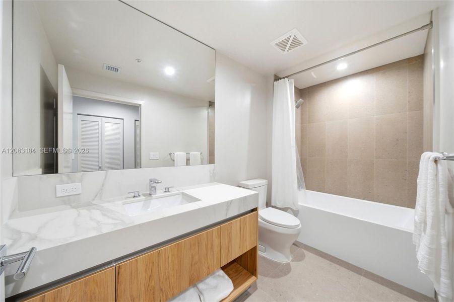 Furnished interior view inside a new home in , Miami (Image 8).