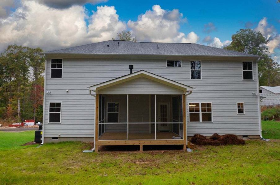 Covered Screened Porch Option