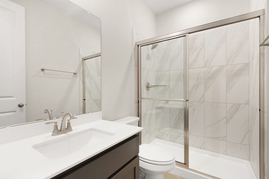 Furnished interior view inside a new home in Highland Village, Georgetown (Image 50). Furnished interior view inside a new home in Highland Village, Georgetown (Image 50).