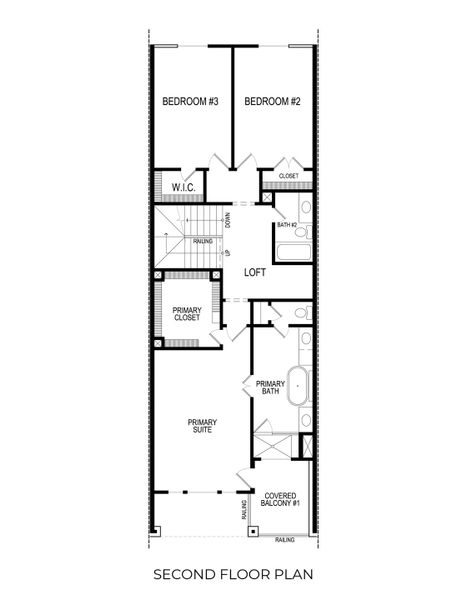 2D floor plan layout for the Cypress R by First Texas Homes in The Abbey at Mercer Crossing, Farmers Branch, TX (Image 3).