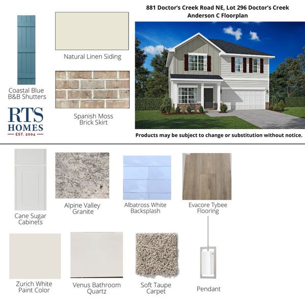 2D floor plan layout of this home in Doctor's Creek, Ludowici, GA (Image 4). 2D floor plan layout of this home in Doctor's Creek, Ludowici, GA (Image 4).