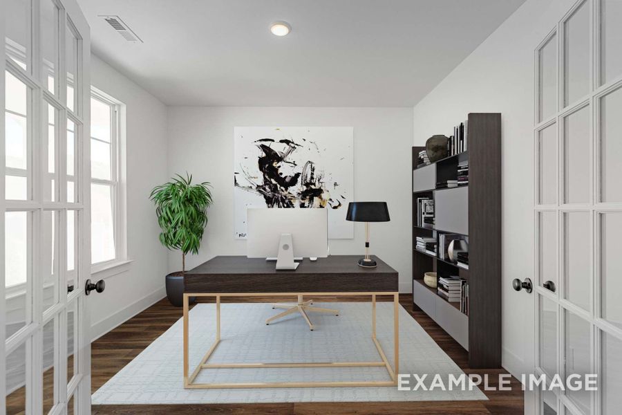 Furnished interior in a model home at Parks at Foster Crossing in Anna (Image 7). Furnished interior in a model home at Parks at Foster Crossing in Anna (Image 7).