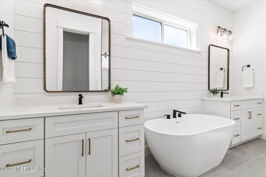 Furnished interior view inside a new home in , Jacksonville Beach (Image 13). Furnished interior view inside a new home in , Jacksonville Beach (Image 13).