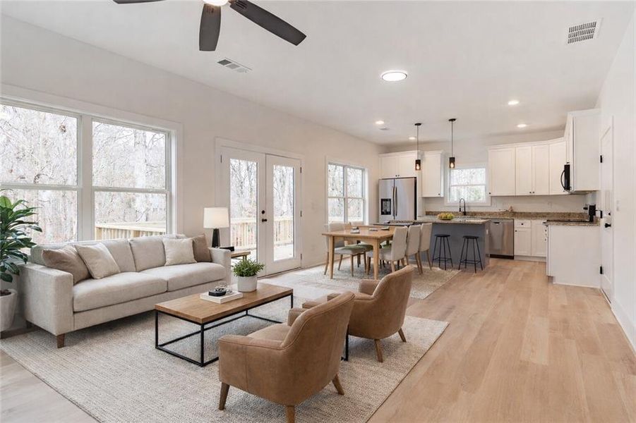 Furnished interior view inside a new home in , Gainesville (Image 12).