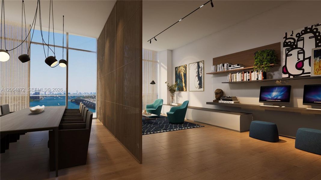 Furnished interior view inside a new home in , Miami (Image 5).