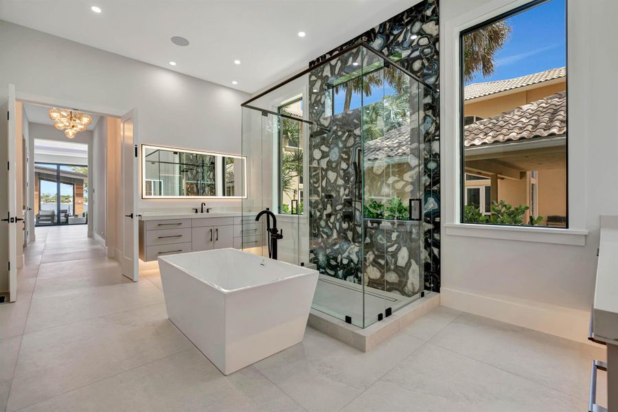 Furnished interior view inside a new home in , Lantana (Image 10).