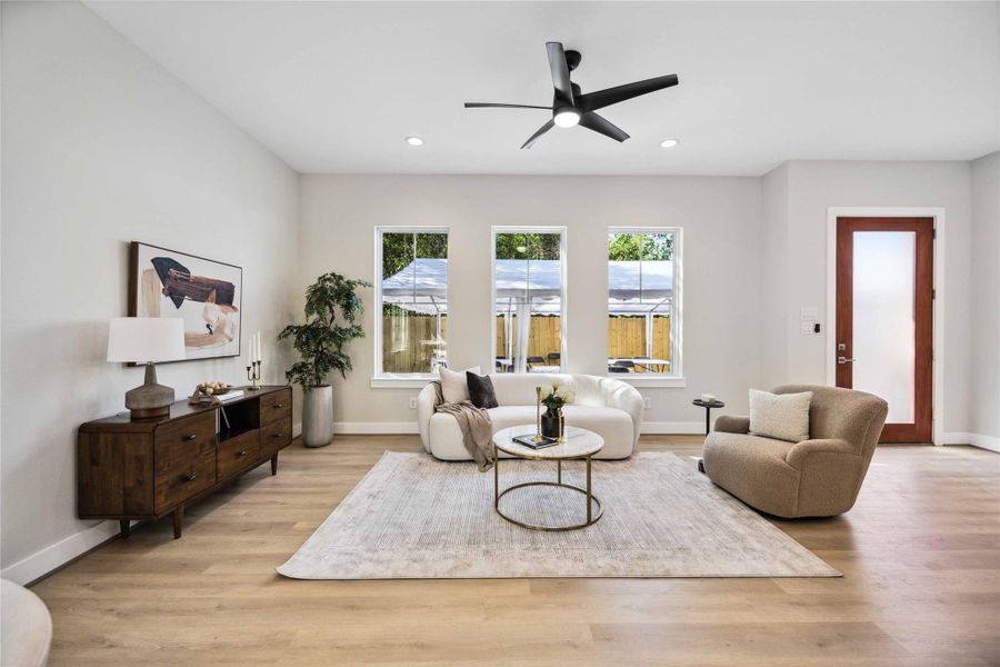 Furnished interior view inside a new home in , Houston (Image 7). Furnished interior view inside a new home in , Houston (Image 7).