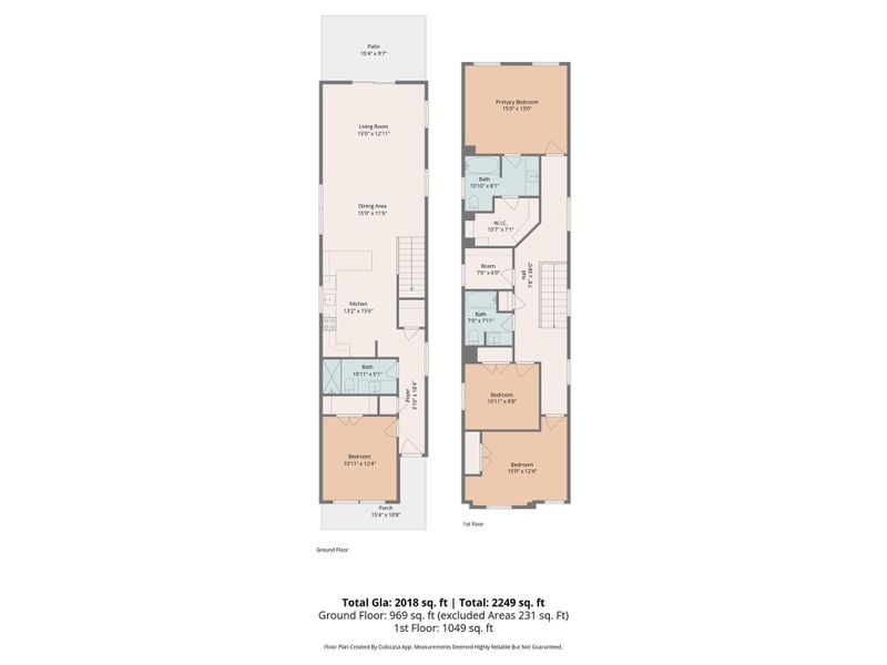 2D floor plan layout of this home in , Charlotte, NC (Image 4).