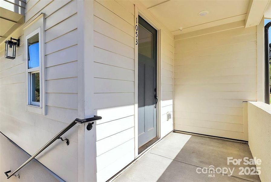 Exterior details and patio area of a home in , Charlotte (Image 2). Exterior details and patio area of a home in , Charlotte (Image 2).
