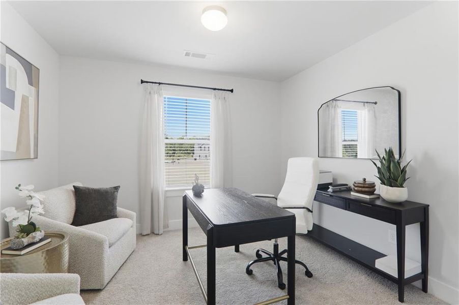 Furnished interior view inside a new home in , Cartersville (Image 18).