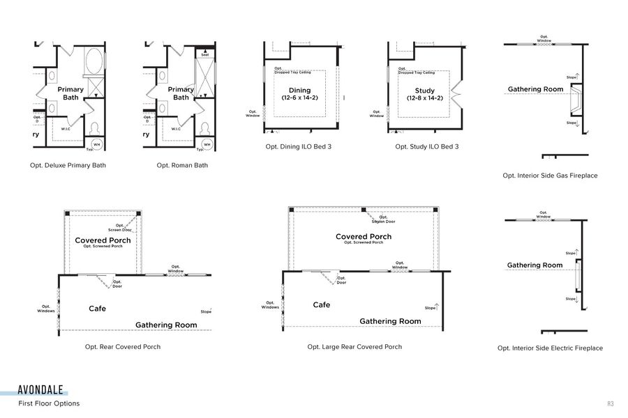 2D floor plan layout of this home in Cottages of Bearwood, Mount Pleasant, TN (Image 4).