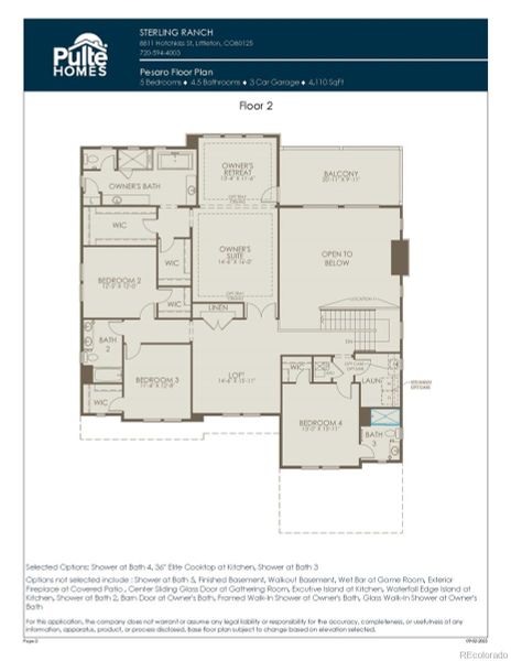 Upper Level Floorplan