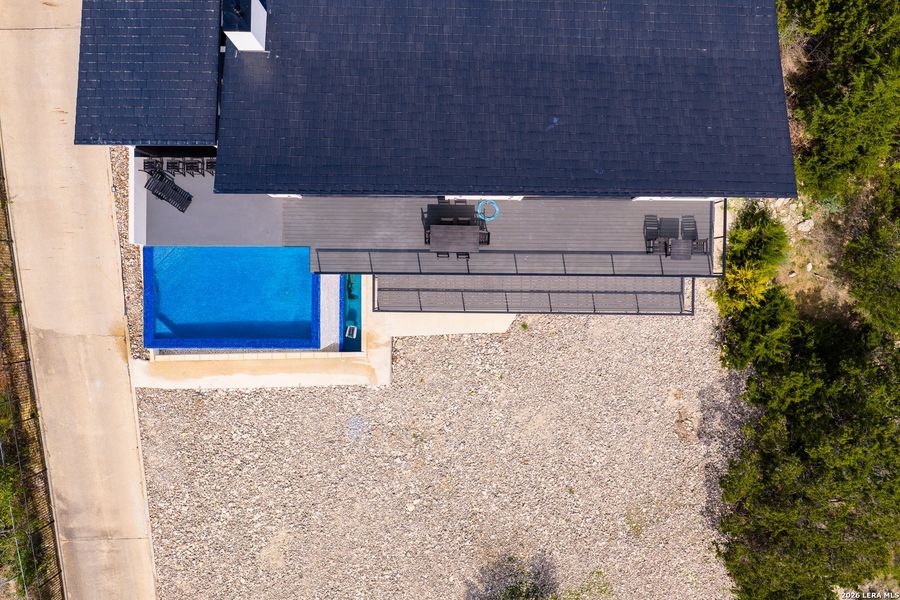 Exterior details and patio area of a home in , Kerrville (Image 36).
