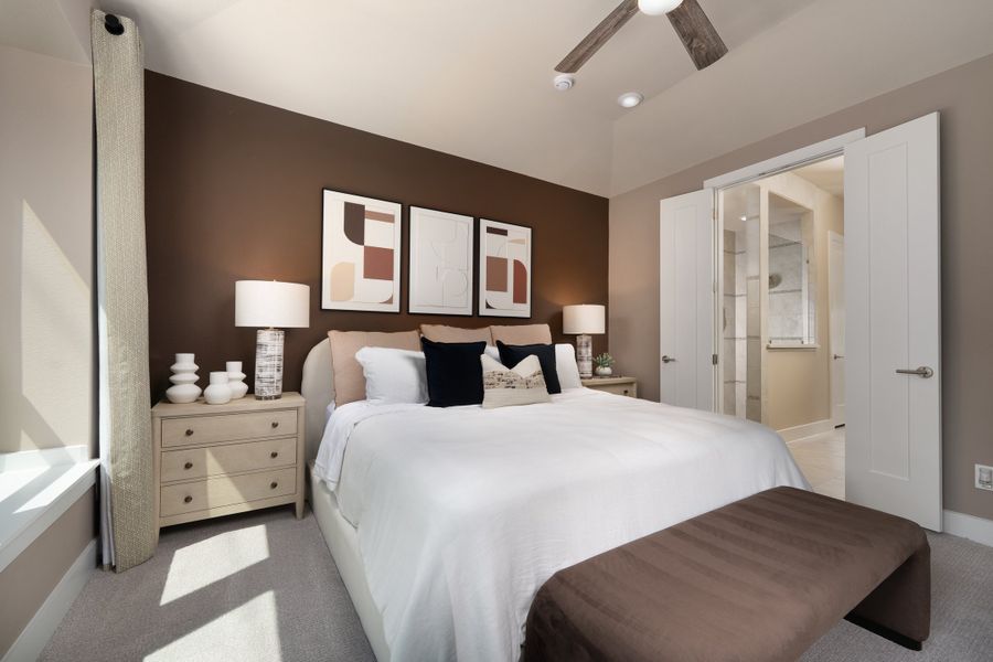 Representative furnished interior of a home built from the Stratford by Beazer Homes in Elyson, Katy (Image 6).