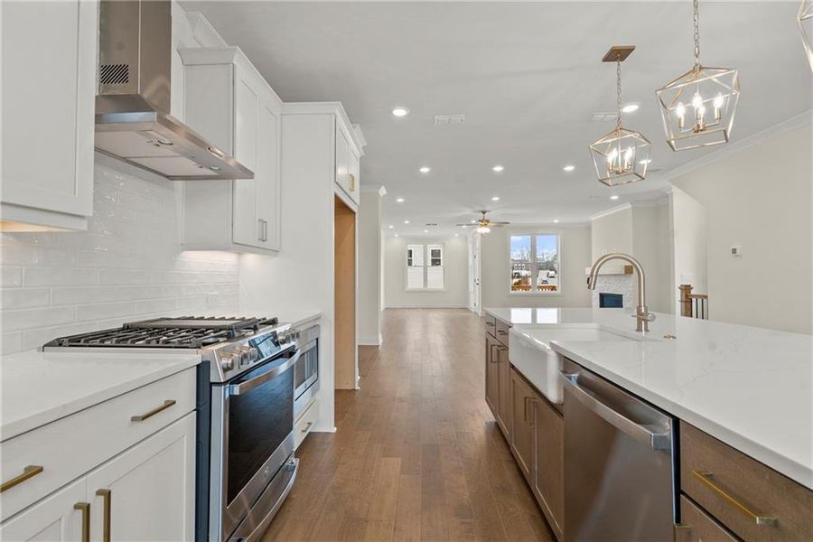 Furnished interior view inside a new home in Waterhaven, Cumming (Image 11).